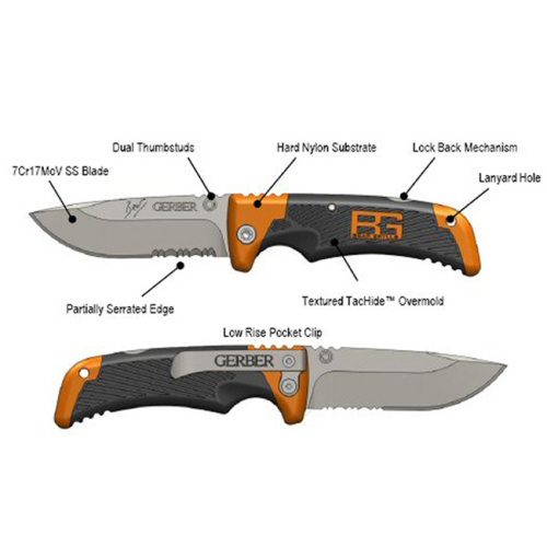 Нож Gerber Bear Grylls Scout, серрейторное, блистер, (1013958), 31-000754 фото 5